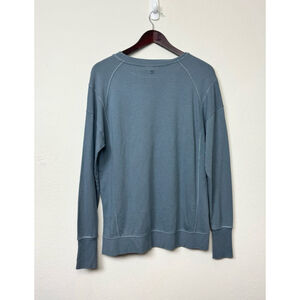 Sweaty Betty Woman Blue After Class Sweatshirt Pullover Gym Workout Lounge Yoga